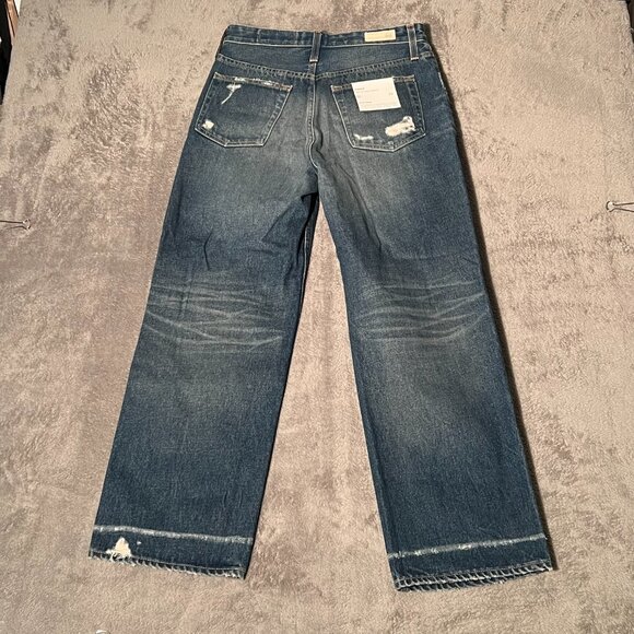 AG Adriano Goldschmied women's jeans 26 blue vintage high waist baggy boyfriend - Picture 3 of 16